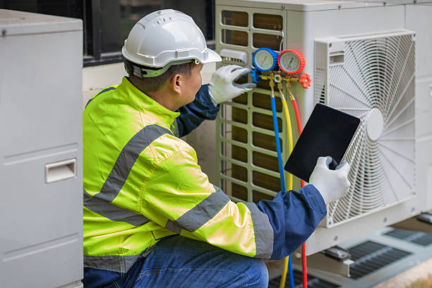 Professional Emergency Hvac technician working in Wareham, MA